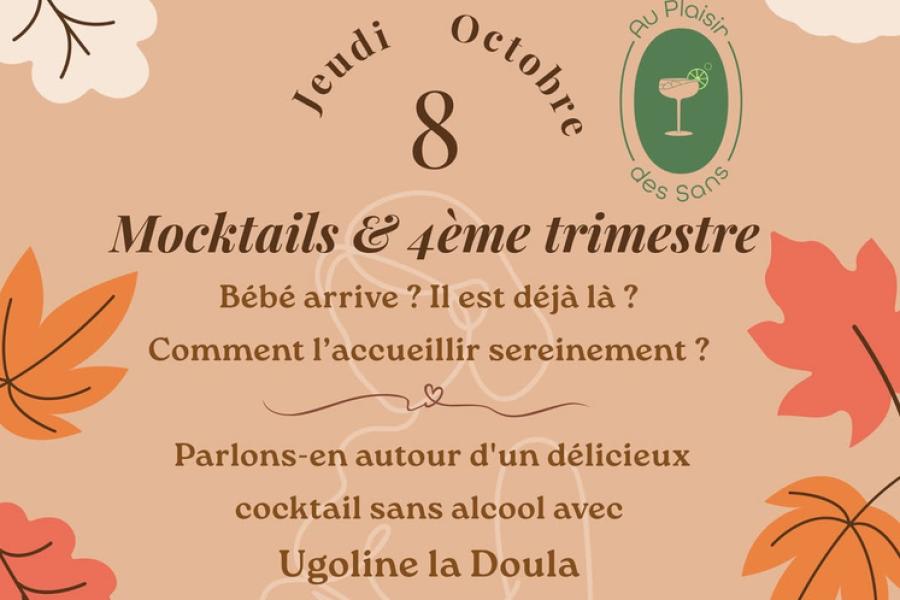 Mocktails et 4ème trimestre - réservation obligatoire - ? Au Plaisir des Sans, cave sans alcool, — 42 rue Saint-Michel - Caen